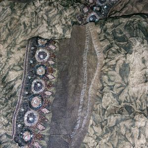 A KURTA WITH STONE EMBROIDERY