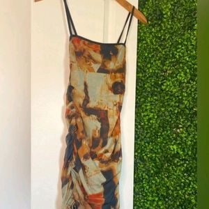 Abstract Print Dress