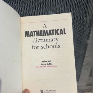 Mathematical dictionary for schools✨