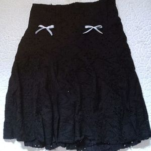 Black Short Coquette Cute Skirt