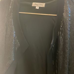 Trendy Divva Black Full Sequin Shrug - Worn ONCE