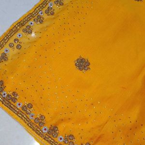 Woman Heavy Work Saree