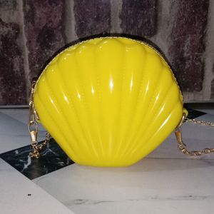 imported Sling Bag Yellow Mini Seashell Stylish