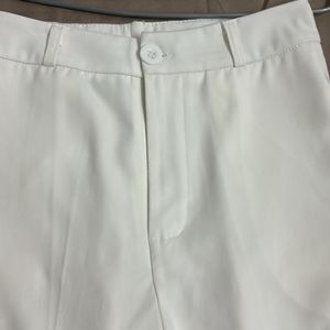 Mango white formal pant