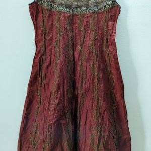 Ethenic Brown Colour Suit