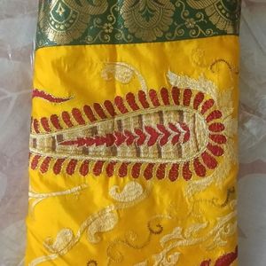 Beautiful Embroidered Work Saree