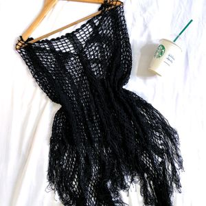 Pinterest Black Up & Down Shrug