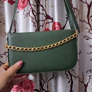 Women Green Color Sling Bag