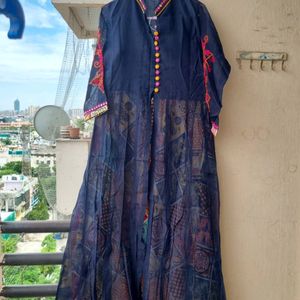 Front Open Kurti With Long Skirt