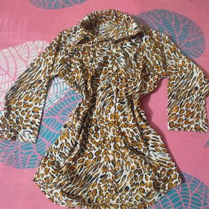 Animal Print Shirt For Women