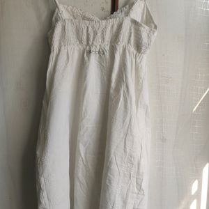 Cotton White Dress And Top