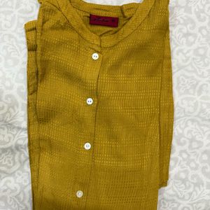 Beautiful Flawless Mustard Kurta