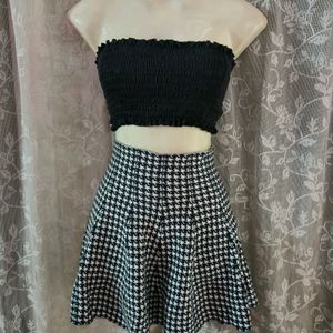 High A-Line Skirt, Tube Top