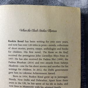 Ruskin Bond’s When The Clock Strikes Thirteen