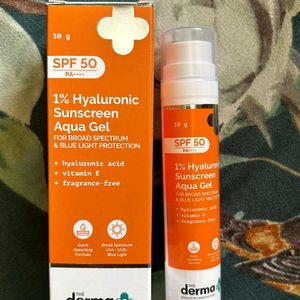 The Derma Co 1% Hyaluronic Sunscreen Aqua Gel