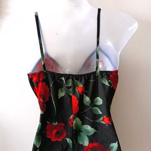 Mind Code Rose Print Dress From USA