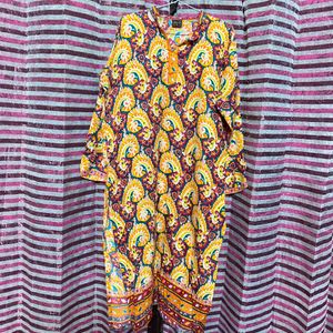 Pakistani Look Full Sleeves Printed Kurta