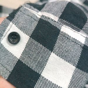 Black And White Check Shirt