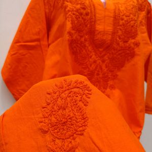 Chikankari Pure Cotton Kurta