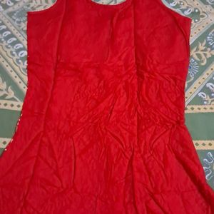 Beautiful FULL Embroidery RED KURTA NOT Used