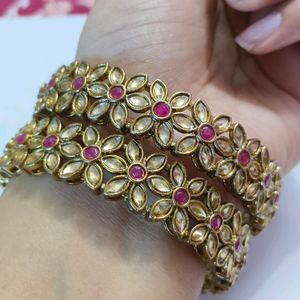 Beautiful Kundan Bangles