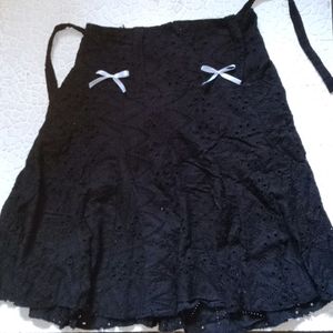 Knee Length Black Short Skirt