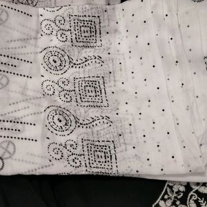 Lucknowi Embroidery Block Pure Cotton Suit