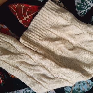 White Crop Sweater