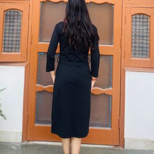 Black Formal Dress With Pockets 😃