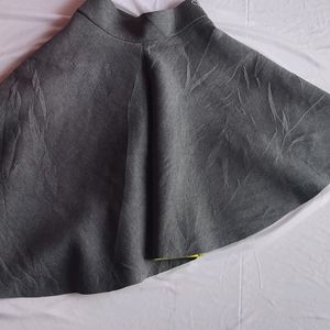 Beautiful Grey Frock Flared Skirt