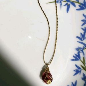 Purple Stone Necklace