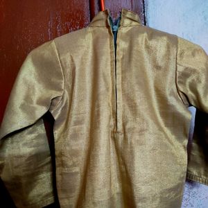 Slip On Golden Blouse For Girls