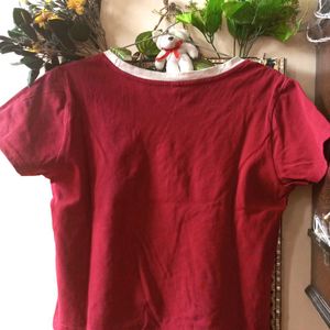 A Beautiful Red Crop Top