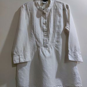 White Cotton Linen Top From Vero Moda