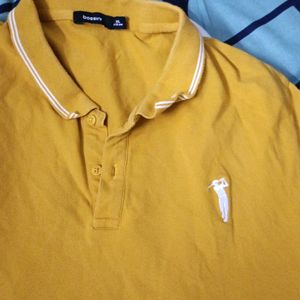 Yellow Polo T Shirt Of Bossini Brand