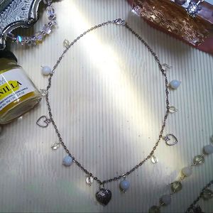 Aesthetic Necklace With Cute Sliver Charms