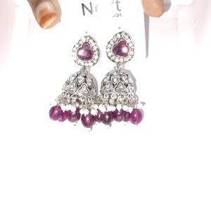 Bridal Party Wear Kundhan Earrings