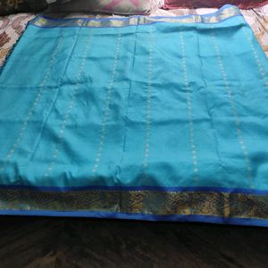 Blue Silk Saree