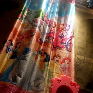 Barbie And Disney Princess Curtain