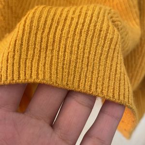 Original Zara Crop Yellow Sweater