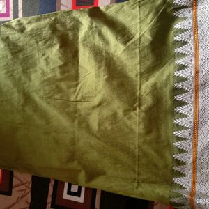 Olive Green Saree