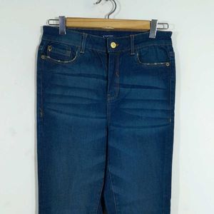 Dark Blue Skinny Jeans For Women's