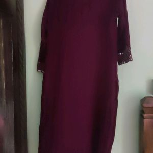 Good Condition Purple Kurta