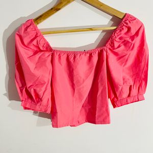 Tokyo Talkies Pink Crop Top