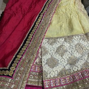 Pure Chiffon Lehenga Style Saree