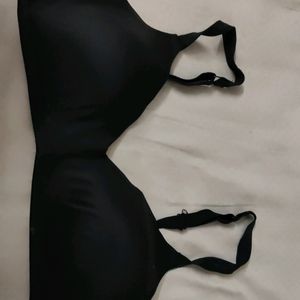 Black Padded Wire Bra