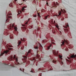 Floral Sleeveless Summery Shirt