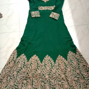 Bottle Green Gown