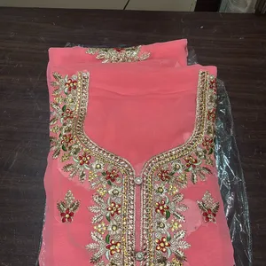 Georgettw Festive Kurti Material