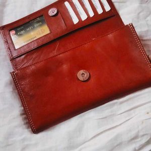 Women Trendy Maroon Genuine Leathe Hand Purse